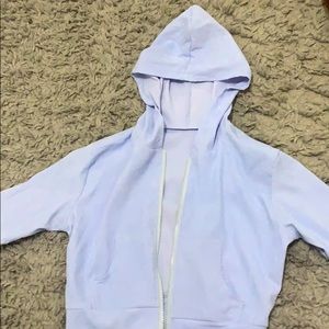 Light purplish zip up hoodie